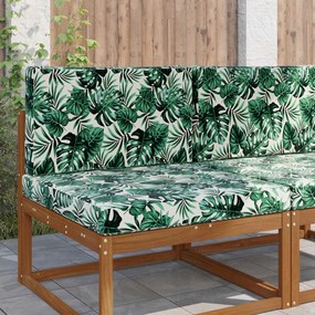 vidaXL Μαξιλάρι Καναπέ Εξωτερικού Χώρου 2 pcs Σχέδιο Φύλλου