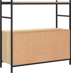 vidaXL Βιβλιοθήκη Sonoma Δρυς 80x30x78,5 εκ. Επεξεργ. Ξύλο / Σίδηρος