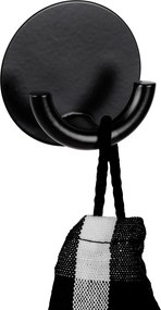 Κρεμαστράκι Αυτοκόλλητο (Φ5.3x2.5) Wenko Rondo Black 25657100