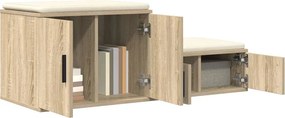 vidaXL Ντουλάπι αποθήκευσης 2 pcs Δρύς Sonoma 103 x 41 x 40 εκ