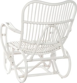 Κουνιστή Καρέκλα DKD Home Decor Λευκό 75 x 85 x 85 cm