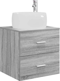 vidaXL Σετ Επίπλων Μπάνιου 5 pcs Γκρι Sonoma