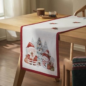 Runner Χριστουγεννιάτικο 432 Red-White Gofis Home 50x160