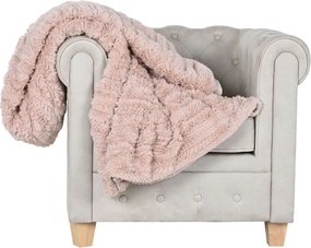 Κουβέρτα Home ESPRIT Ανοιχτό Ροζ 220 x 240 x 1 cm