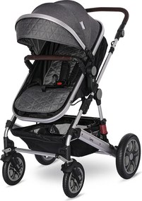 BABY STROLLER LORA STEEL GREY + MAMA BAG