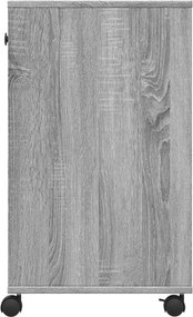 vidaXL Βάση Εκτυπωτή με Ρόδες Γκρι Sonoma 60x40x68,5 εκ.