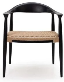 Καρέκλα Τραπεζαρίας με μπράτσα Kels Black (63x53x76) Soulworks 0940006