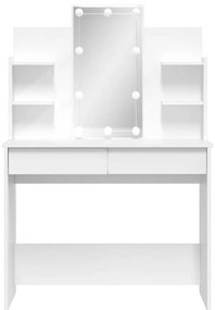 vidaXL Μπουντουάρ με LED Φώτα Λευκό 96x40x142 εκ.
