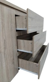Μπουφές Kalya pakoworld σε sonoma απόχρωση 220x49x89.5εκ