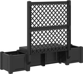 vidaXL Κήπος Πάγκος Κοπεγχάγη Ανθρακί 173 x 49 x 135,5 εκ. PP