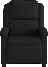 vidaXL Πολυθρόνα Ανακλινόμενη Μαύρη Υφασμάτινη