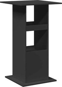 vidaXL Τραπέζι Μπαρ με Ράφια Μαύρο 60x60x102 εκ. Επεξεργ. Ξύλο