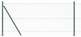 vidaXL Στύλος Περιφράξεων Πράσινο 25 x 1 μ (13 mm πλέγμα) Ατσάλι