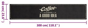 ΧΑΛΙ ΚΟΥΖΙΝΑΣ ΠΛΕΝΟΜΕΝΟ ΕΠΙΓΡΑΦΗ COFFEE 60X300 ΕΚ. ΒΕΛΟΥΔΟ 4005598