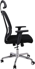BF9500 Πολυθρόνα Γραφείου Διευθυντή Mesh Μαύρο, Μπράτσα up-down   1τμχ