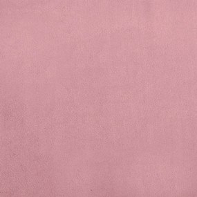 Καναπές Παιδικός με Υποπόδιο Ροζ 100x50x30 εκ. Βελούδινος - Ροζ