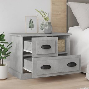 VidaXL Κομοδίνα Γκρι Σκυροδέματος 60x39x45 εκ.