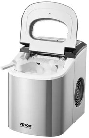 VEVOR Portable Countertop Ice Maker 33Lbs/24H Self-Cleaning with Scoop Basket