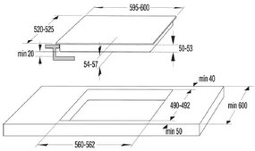 Εστία άνω πάγκου Körting 734938 KECT641BCSC