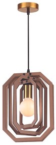 Φωτιστικό Κρεμαστο Aca ZM391P24WLL TRITON Καφέ (Brown)