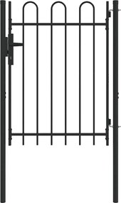 vidaXL Πύλη Φράχτη με κλειδαριά Boxtel Γκρι 103 x 175 cm