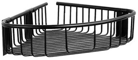Γωνιακή Ραφιέρα Μπάνιου Reti 9638 55 21x21cm Black Karag Stainless Steel
