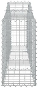 vidaXL Συρματοκιβώτια Τοξωτά 9 τεμ. 200x30x60/80 εκ. Γαλβαν. Ατσάλι