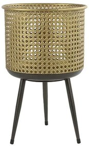 Κασπώ Σε Τρίποδο 013.787066 24,5x40,5cm Black-Gold Metal