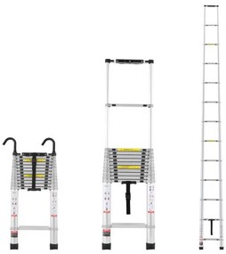 VEVOR Telescoping Extension Ladder 16.5FT Multi-button Retraction 419 LBS