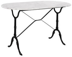 ΤΡΑΠΕΖΙ DELILAH ΜΕ ΒΑΣΗ ΑΠΟ ΜΑΝΤΕΜΙ HM440 ΜΕ ΜΑΡΜΑΡΟ ΟΒΑΛ 120Χ59X72