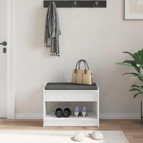 vidaXL Παγκάκι Χαλωρίου Λευκός 63 x 38 x 45 εκ