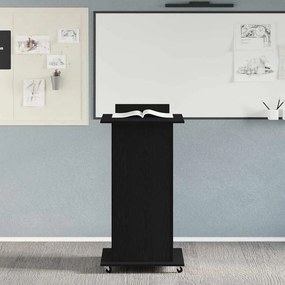 vidaXL Πλατφόρμα Μαύρη Οξυά Επεξεργασμένο Ξύλο 55 x 55 x 107 cm