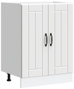 Ντουλάπι βάσης νεροχύτη "Lucca" Λευκό κατασκευασμένο ξύλο