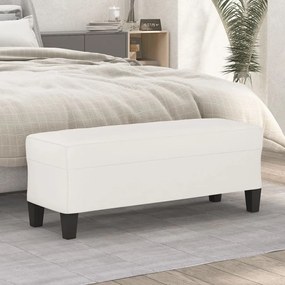 vidaXL Πάγκος Μπεζ 100x35x41 εκ. από Ύφασμα Μικροϊνών