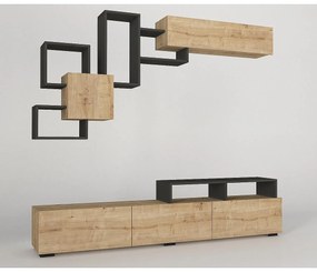 Σύνθετο ArteLibre MONTANA Sapphire/Ανθρακί Μοριοσανίδα 210x36.8x33.9cm-14410169