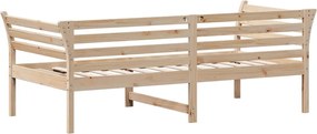 vidaXL Κρεβάτι ημέρας χωρίς στρώμα 75x190 cm Στερεό ξύλο πεύκο