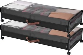 VEVOR Under Bed Storage with Wheels 36x18.1x7.3 In Rolling Storage Bags 2 Pack