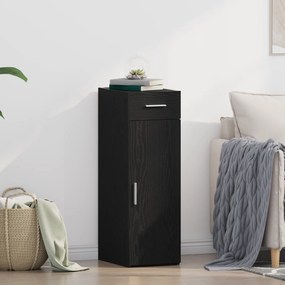vidaXL Μπουφές Μαύρης Δρυός 30x42,5x93 εκ. Κατασκευασμένο από Ξύλο
