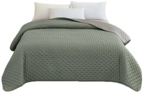 Κουβερλί 2 Όψεων (240x260) Hotel Aqua/Dark Grey 100% Microfiber