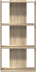 vidaXL Βιβλιοθήκη 3 Επιπέδων Sonoma Δρυς 60x30x120 εκ. Επεξεργ. Ξύλο