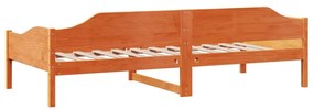 vidaXL Σκελετός Κρεβ. Χωρίς Στρώμα Καφέ 80x200 εκ. Μασίφ Ξύλο Πεύκου