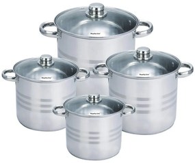 Royalty Line Σετ Κατσαρόλες 8τμχ Inox