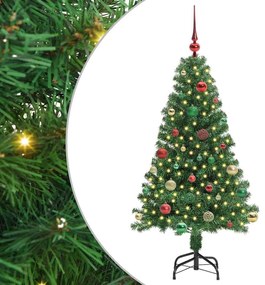 vidaXL Τεχνητό Χριστουγεννιάτικο Δέντρο με 150 LED Πράσινο 150 cm