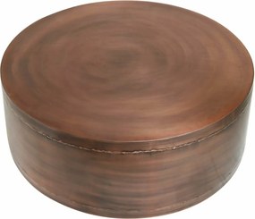 ΤΡΑΠΕΖΆΚΙΑ ΣΑΛΟΝΙΟΎ PTMD SIDE TABLE GEORGY METAL COPPER-COLOURED 80 CM