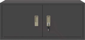 vidaXL Ντουλάπι αποθήκευσης Μαύρο 90 x 40 x 40 εκ Ατσάλι