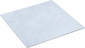 vidaXL Πλάκες Δαπέδου 55 pcs Λευκός 5,11 τ.μ. PVC