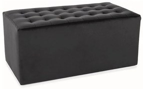 PUF LORI 2 VELVET CZARNY BLUVEL 19