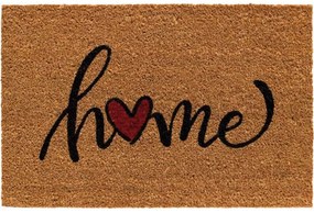 Πατάκι Εισόδου E-Coco Home Heart Red 022 40x60cm Natural-Black Sdim 40Χ60