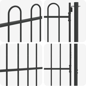 vidaXL Πύλη Φράχτη BOXTEL 103 x 200 cm Χάλυβας με επίστρωση πούδρας