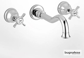 Μπαταρία Retro Νιπτήρος Εντοιχισμού 3 οπών Χρωμέ Bugnatese Princeton 869